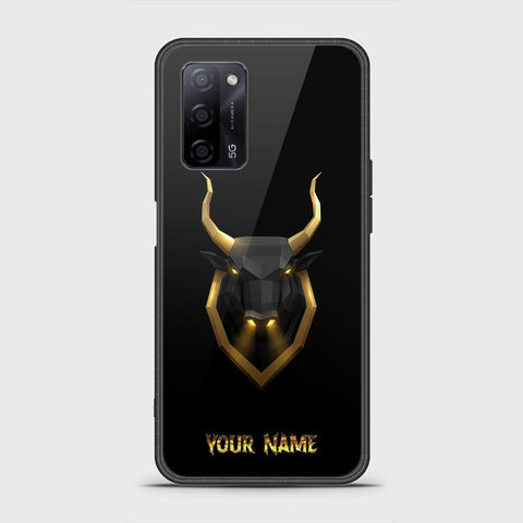 Oppo A55 4G Cover - Gold Series - HQ Ultra Shine Premium Infinity Glass Soft Silicon Borders Case