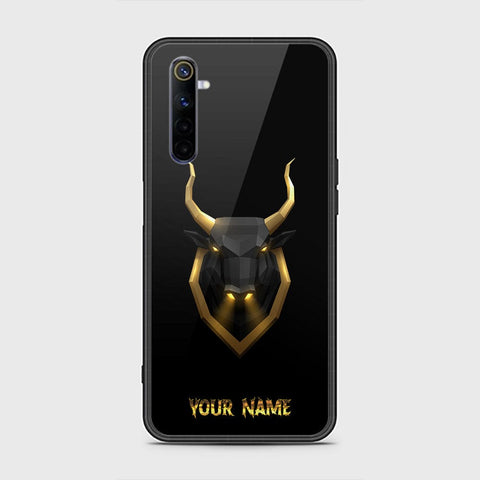 Realme 6 Cover - Gold Series - HQ Ultra Shine Premium Infinity Glass Soft Silicon Borders Case