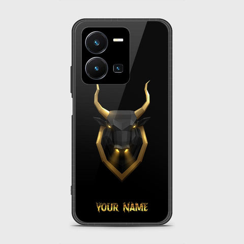 Vivo Y35 4G Cover - Gold Series - HQ Ultra Shine Premium Infinity Glass Soft Silicon Borders Case
