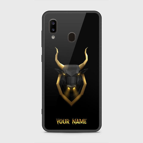Samsung Galaxy A20 Cover - Gold Series - HQ Ultra Shine Premium Infinity Glass Soft Silicon Borders Case