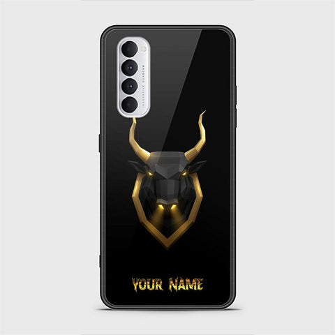 Oppo Reno 4 Pro Cover - Gold Series - HQ Ultra Shine Premium Infinity Glass Soft Silicon Borders Case