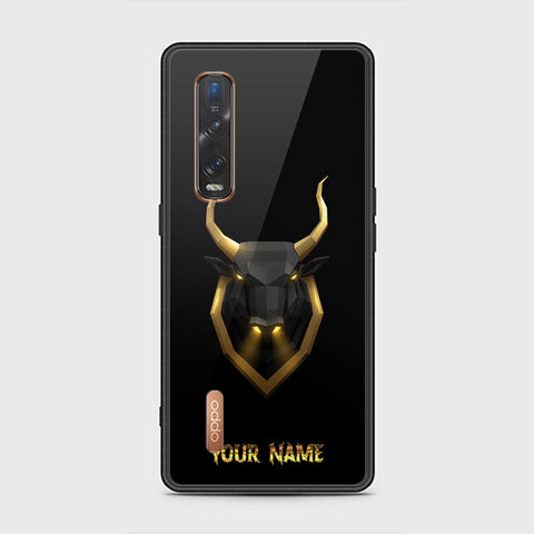 Oppo Find X2 Pro Cover - Gold Series - HQ Ultra Shine Premium Infinity Glass Soft Silicon Borders Case