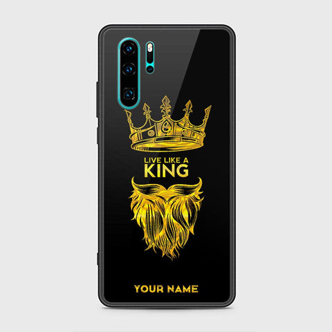 Huawei P30 Pro Cover - Gold Series - HQ Ultra Shine Premium Infinity Glass Soft Silicon Borders Case