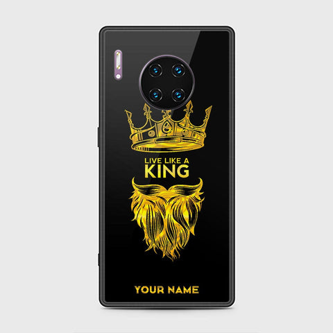 Huawei Mate 30 Pro Cover - Gold Series - HQ Ultra Shine Premium Infinity Glass Soft Silicon Borders Case