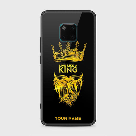 Huawei Mate 20 Pro Cover - Gold Series - HQ Ultra Shine Premium Infinity Glass Soft Silicon Borders Case