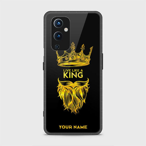 OnePlus 9 Cover - Gold Series - HQ Ultra Shine Premium Infinity Glass Soft Silicon Borders Case