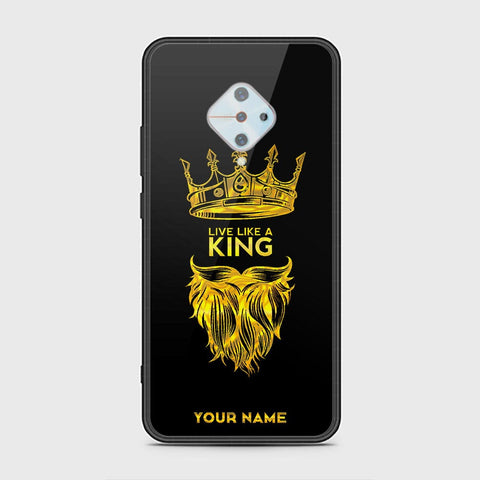 Vivo S1 Pro Cover - Gold Series - HQ Ultra Shine Premium Infinity Glass Soft Silicon Borders Case