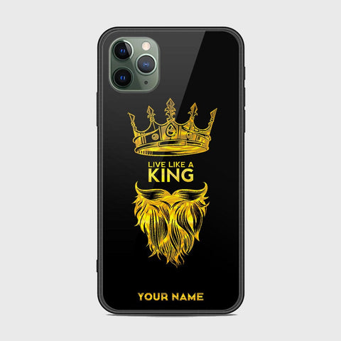 iPhone 11 Pro Cover - Gold Series - HQ Ultra Shine Premium Infinity Glass Soft Silicon Borders Case