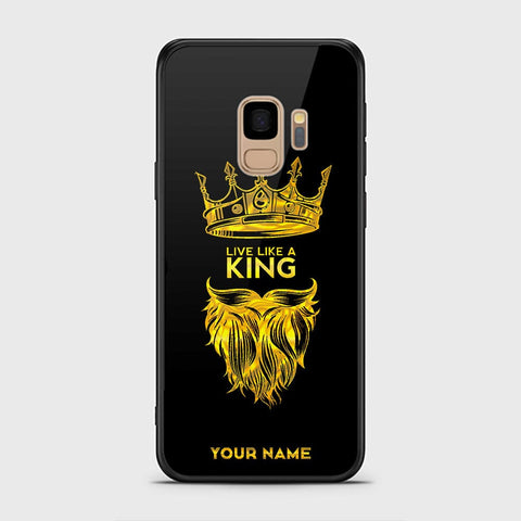 Samsung Galaxy S9 Cover - Gold Series - HQ Ultra Shine Premium Infinity Glass Soft Silicon Borders Case