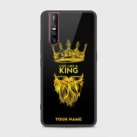 Vivo V15 Pro Cover - Gold Series - HQ Ultra Shine Premium Infinity Glass Soft Silicon Borders Case