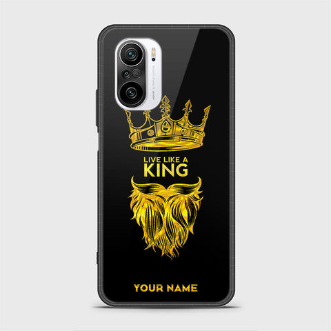 Xiaomi Redmi K40 Cover - Gold Series - HQ Ultra Shine Premium Infinity Glass Soft Silicon Borders Case