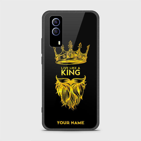 Vivo Y53s Cover - Gold Series - HQ Ultra Shine Premium Infinity Glass Soft Silicon Borders Case