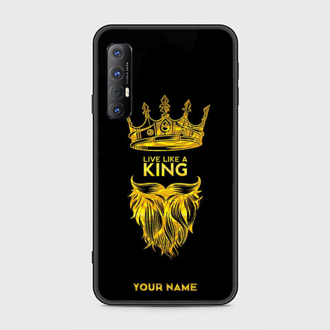 Oppo Reno 3 Pro 5G Cover - Gold Series - HQ Ultra Shine Premium Infinity Glass Soft Silicon Borders Case