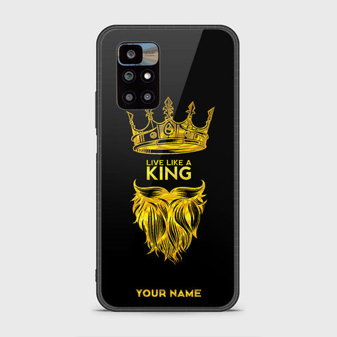 Xiaomi Redmi 10 Cover - Gold Series - HQ Ultra Shine Premium Infinity Glass Soft Silicon Borders Case