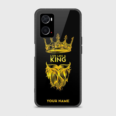 Oppo A36 Cover - Gold Series - HQ Ultra Shine Premium Infinity Glass Soft Silicon Borders Case