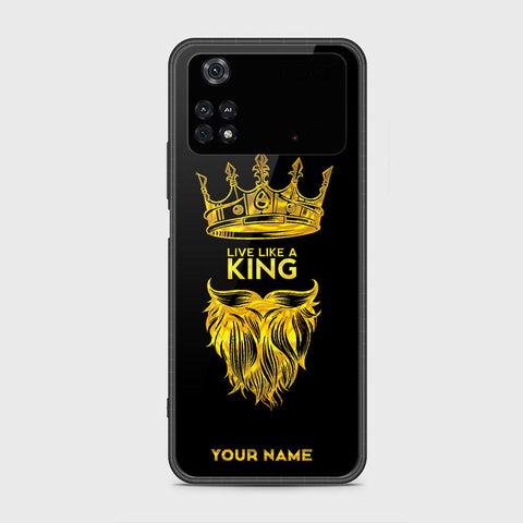 Xiaomi Poco M4 Pro Cover - Gold Series - HQ Ultra Shine Premium Infinity Glass Soft Silicon Borders Case