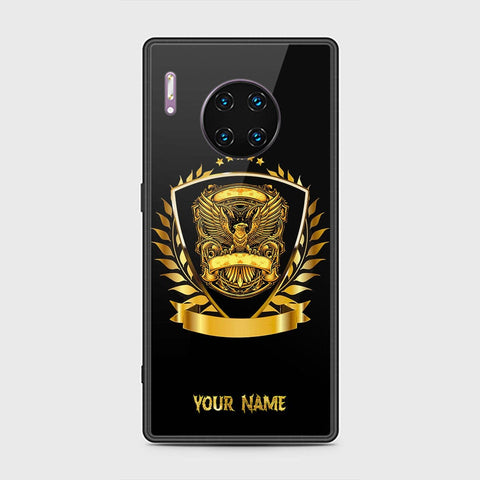 Huawei Mate 30 Pro Cover - Gold Series - HQ Ultra Shine Premium Infinity Glass Soft Silicon Borders Case