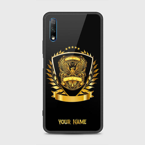 Honor 9X without logo Cover - Gold Series - HQ Ultra Shine Premium Infinity Glass Soft Silicon Borders Case