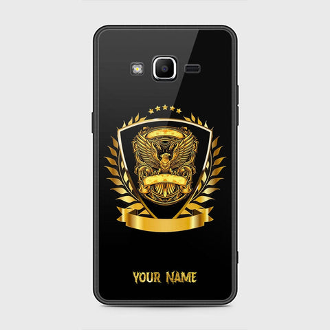 J2 Prime Cover - Gold Series - HQ Ultra Shine Premium Infinity Glass Soft Silicon Borders Case