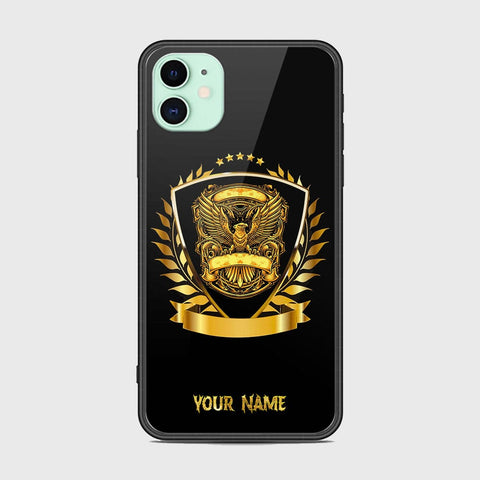 iPhone 11 Cover - Gold Series - HQ Ultra Shine Premium Infinity Glass Soft Silicon Borders Case