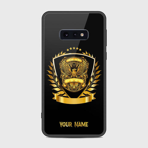 Samsung Galaxy S10e Cover - Gold Series - HQ Ultra Shine Premium Infinity Glass Soft Silicon Borders Case