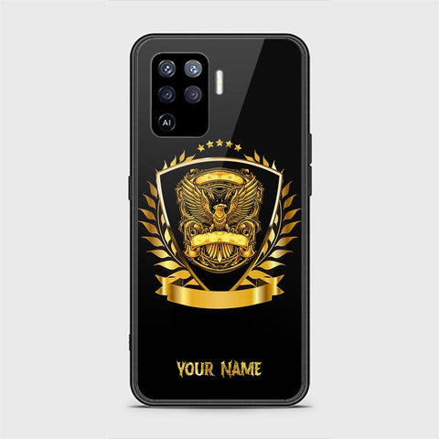 Oppo A94 Cover - Gold Series - HQ Ultra Shine Premium Infinity Glass Soft Silicon Borders Case