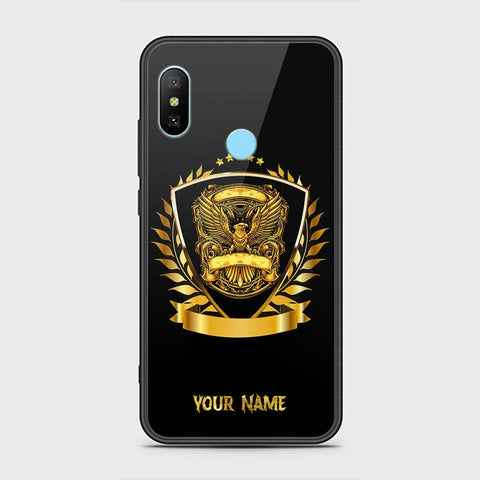 Redmi 6 Pro Cover - Gold Series - HQ Ultra Shine Premium Infinity Glass Soft Silicon Borders Case