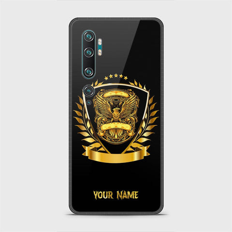 Xiaomi Mi CC9 Pro Cover - Gold Series - HQ Ultra Shine Premium Infinity Glass Soft Silicon Borders Case