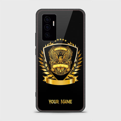 Vivo V23e Cover - Gold Series - HQ Ultra Shine Premium Infinity Glass Soft Silicon Borders Case