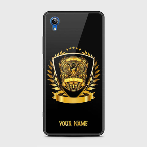 Vivo Y91C Cover - Gold Series - HQ Ultra Shine Premium Infinity Glass Soft Silicon Borders Case