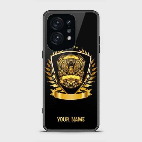 Oppo Find X5 Cover - Gold Series - HQ Ultra Shine Premium Infinity Glass Soft Silicon Borders Case