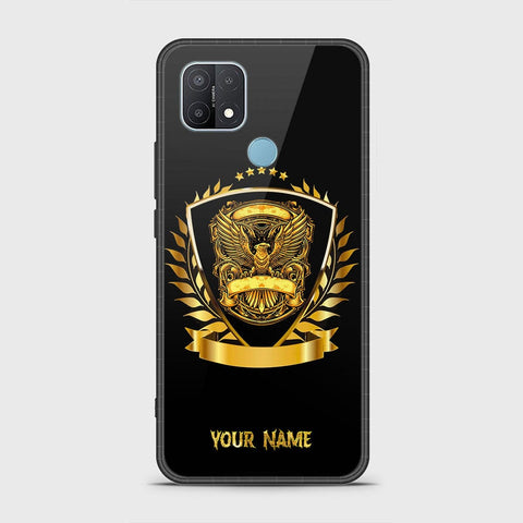 Oppo A35 Cover - Gold Series - HQ Ultra Shine Premium Infinity Glass Soft Silicon Borders Case