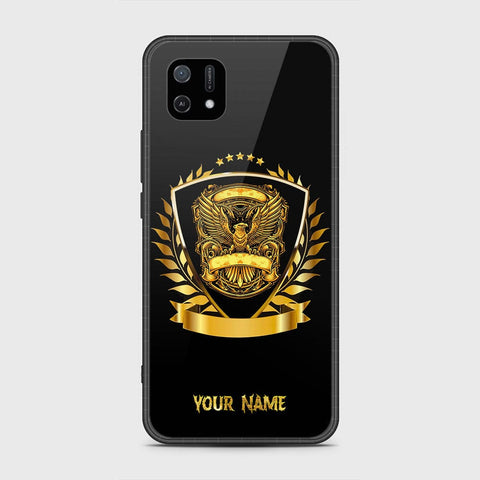 Oppo A16E Cover - Gold Series - HQ Ultra Shine Premium Infinity Glass Soft Silicon Borders Case