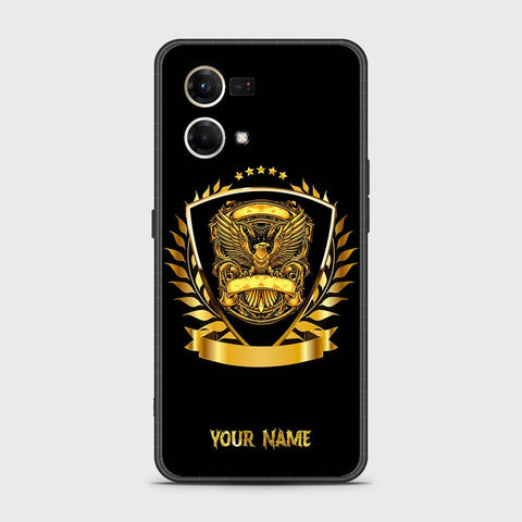 Oppo Reno 8 4G Cover - Gold Series - HQ Ultra Shine Premium Infinity Glass Soft Silicon Borders Case