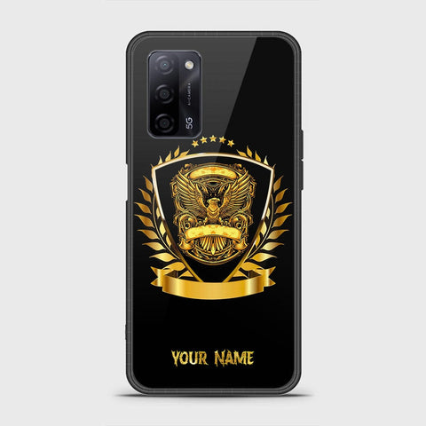 Oppo A55 4G Cover - Gold Series - HQ Ultra Shine Premium Infinity Glass Soft Silicon Borders Case