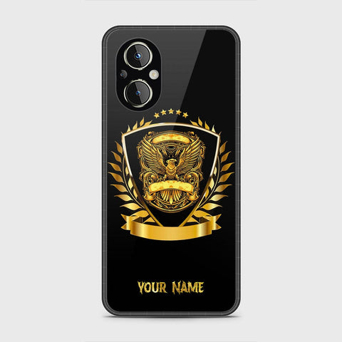 Oppo Reno 77 5G Cover - Gold Series - HQ Ultra Shine Premium Infinity Glass Soft Silicon Borders Case