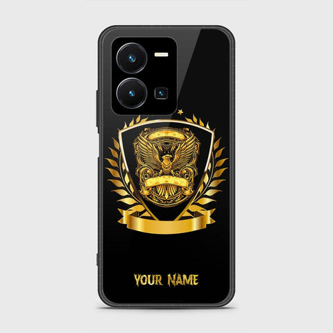 Vivo Y35 4G Cover - Gold Series - HQ Ultra Shine Premium Infinity Glass Soft Silicon Borders Case