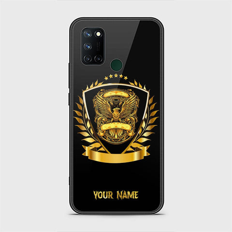 Realme 7i Cover - Gold Series - HQ Ultra Shine Premium Infinity Glass Soft Silicon Borders Case