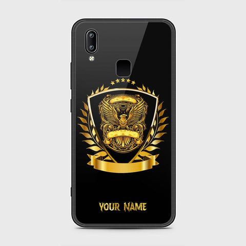 Vivo V9 Youth Cover - Gold Series - HQ Ultra Shine Premium Infinity Glass Soft Silicon Borders Case