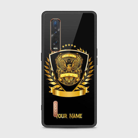 Oppo Find X2 Pro Cover - Gold Series - HQ Ultra Shine Premium Infinity Glass Soft Silicon Borders Case