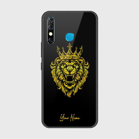 Infinix Hot 8Cover- Gold Series - HQ Ultra Shine Premium Infinity Glass Soft Silicon Borders Case