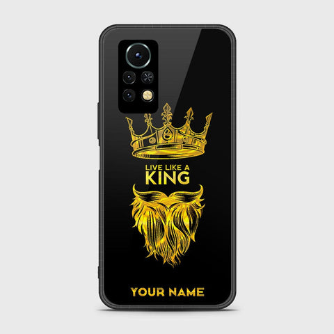Infinix Note 11s Cover- Gold Series - HQ Ultra Shine Premium Infinity Glass Soft Silicon Borders Case