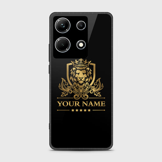 Infinix Note 30 Pro Cover- Gold Series - HQ Ultra Shine Premium Infinity Glass Soft Silicon Borders Case