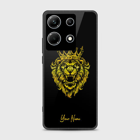 Infinix Note 30 Pro Cover- Gold Series - HQ Ultra Shine Premium Infinity Glass Soft Silicon Borders Case