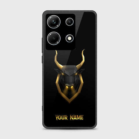 Infinix Note 30 Pro Cover- Gold Series - HQ Ultra Shine Premium Infinity Glass Soft Silicon Borders Case