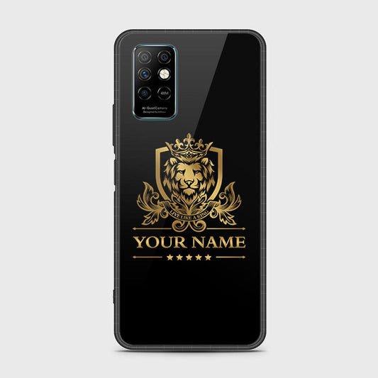 Infinix Note 8i Cover- Gold Series - HQ Ultra Shine Premium Infinity Glass Soft Silicon Borders Case