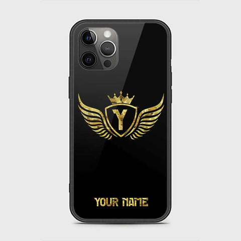 iPhone 12 Pro Max Cover - Gold Series - HQ Ultra Shine Premium Infinity Glass Soft Silicon Borders Case