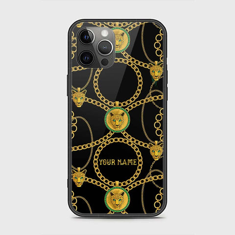 iPhone 12 Pro Max Cover - Gold Series - HQ Ultra Shine Premium Infinity Glass Soft Silicon Borders Case