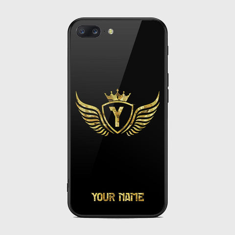 OnePlus 5 Cover- Gold Series - HQ Ultra Shine Premium Infinity Glass Soft Silicon Borders Case
