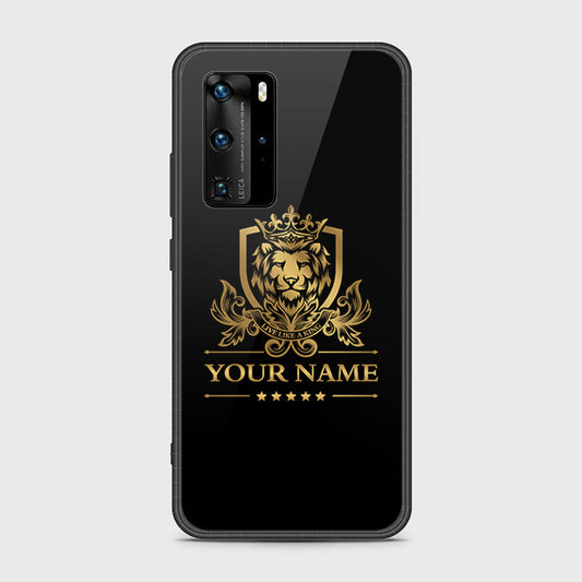 Huawei P40 Pro Cover- Gold Series - HQ Ultra Shine Premium Infinity Glass Soft Silicon Borders Case